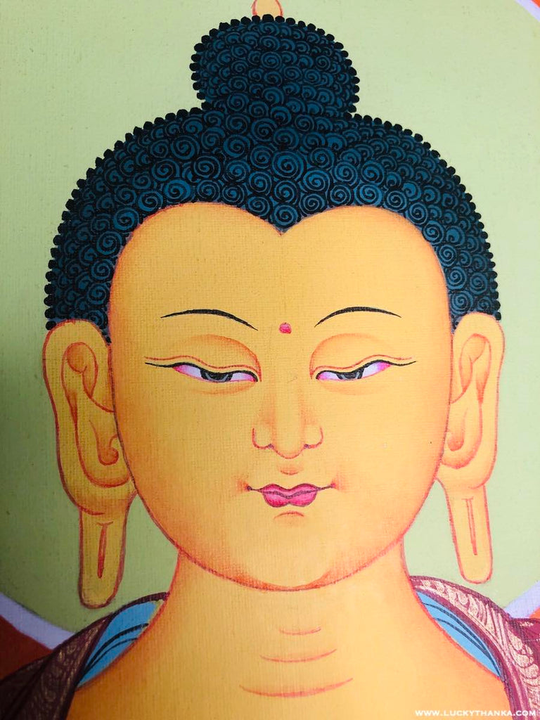 Shakyamuni Buddha Thangka art - Lucky Thanka