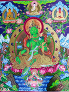 Thangka Painting of Green Tara - Lucky Thanka