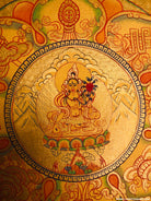 Gold Painted White Tara Tibetan Thangka - Lucky Thanka