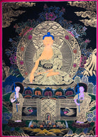 Shakyamuni Buddha Gold Thangka Paint - Lucky Thanka