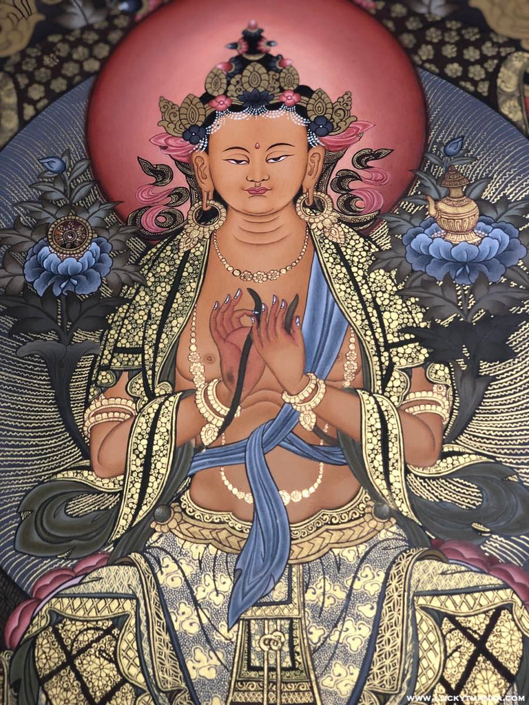 Maitreya Buddha Thangka | Best Quality Painting - Lucky Thanka