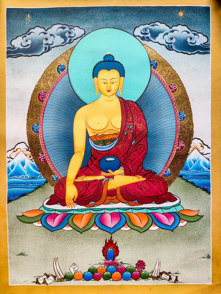 Shakyamuni Buddha  Wall Hanging Arts - Lucky Thanka