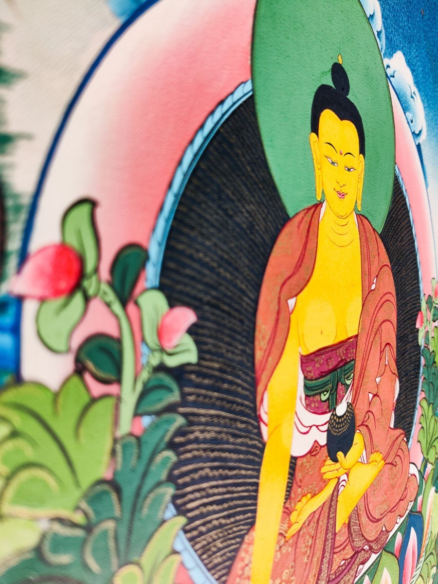 THANGKA Painting of Shakyamuni Buddha - Lucky Thanka