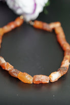 Raw Carnelian crystal Necklace - Lucky Thanka