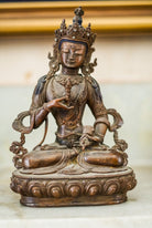 Fully Oxidized Copper Vajrasattva Statue - Lucky Thanka
