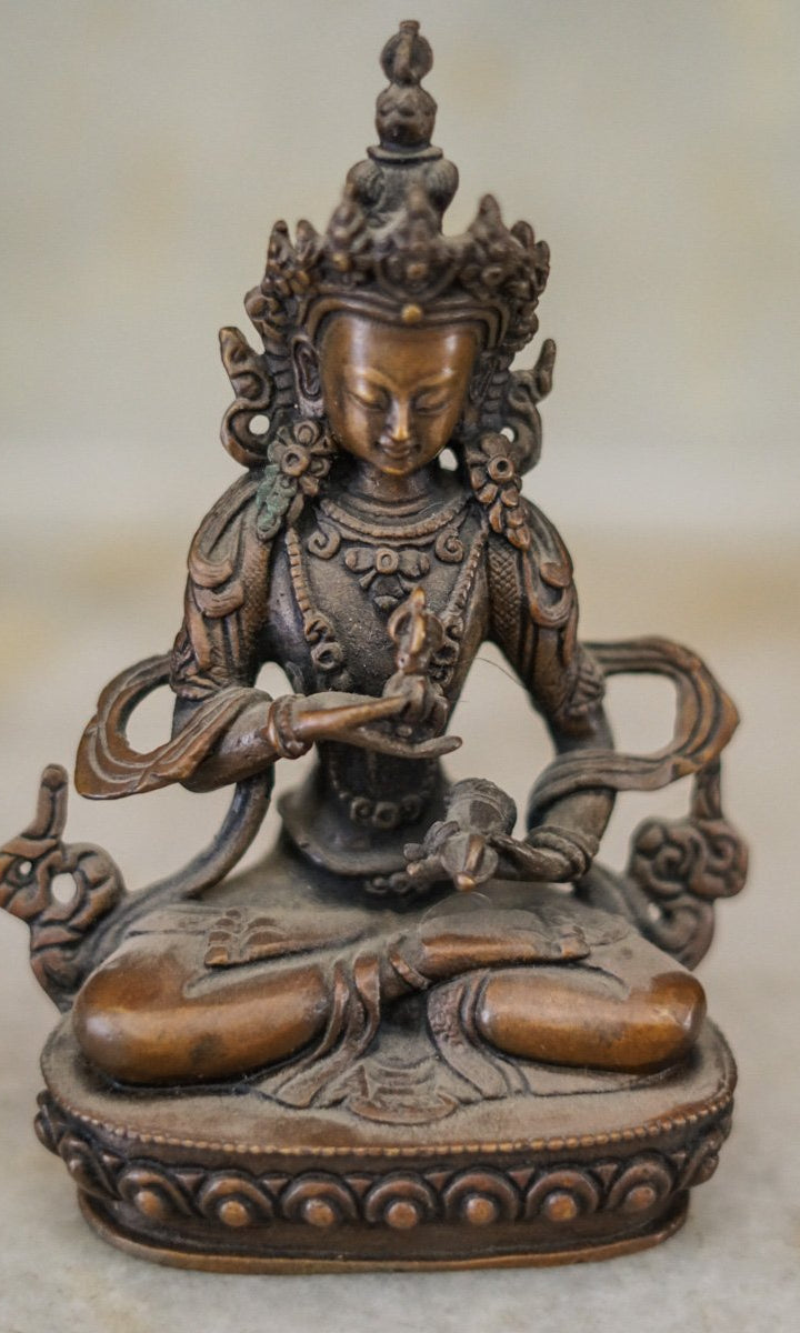 Small Bajrasattwa Fine Carving Statue - Lucky Thanka