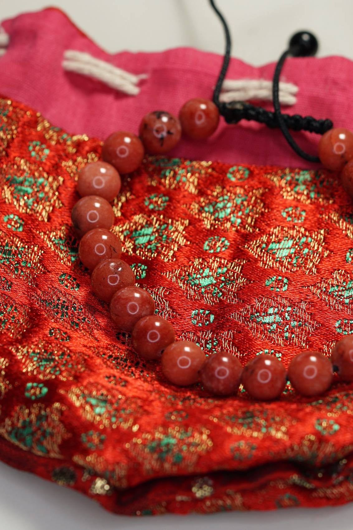 Red Jasper Handmade Bracelet - Lucky Thanka