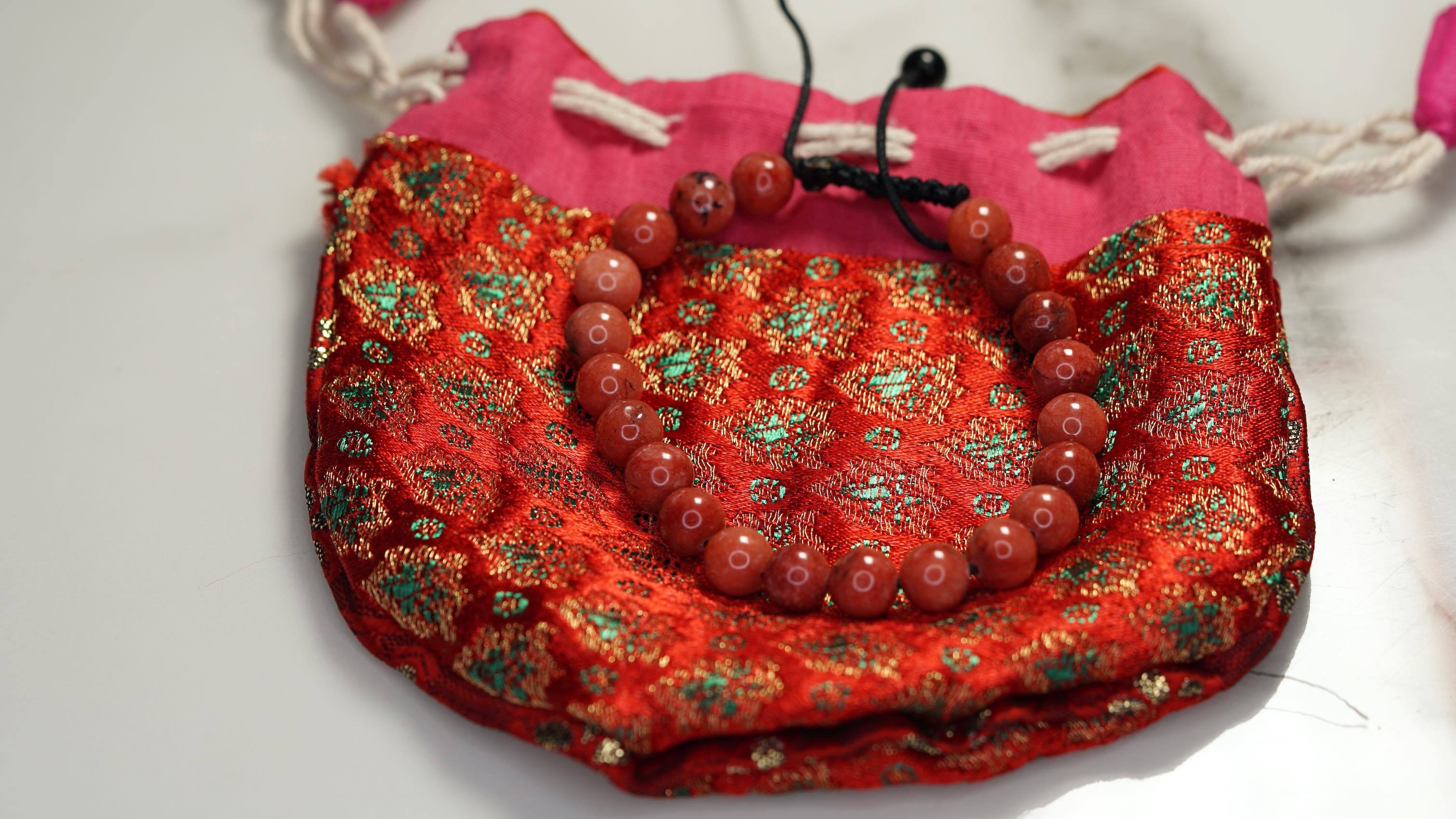 Red Jasper Handmade Bracelet - Lucky Thanka