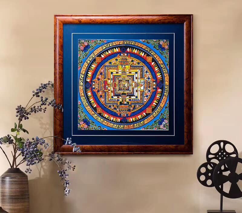 Beautiful Kalchakra Mandala Thangka Painting | Buy Online Now - Lucky Thanka
