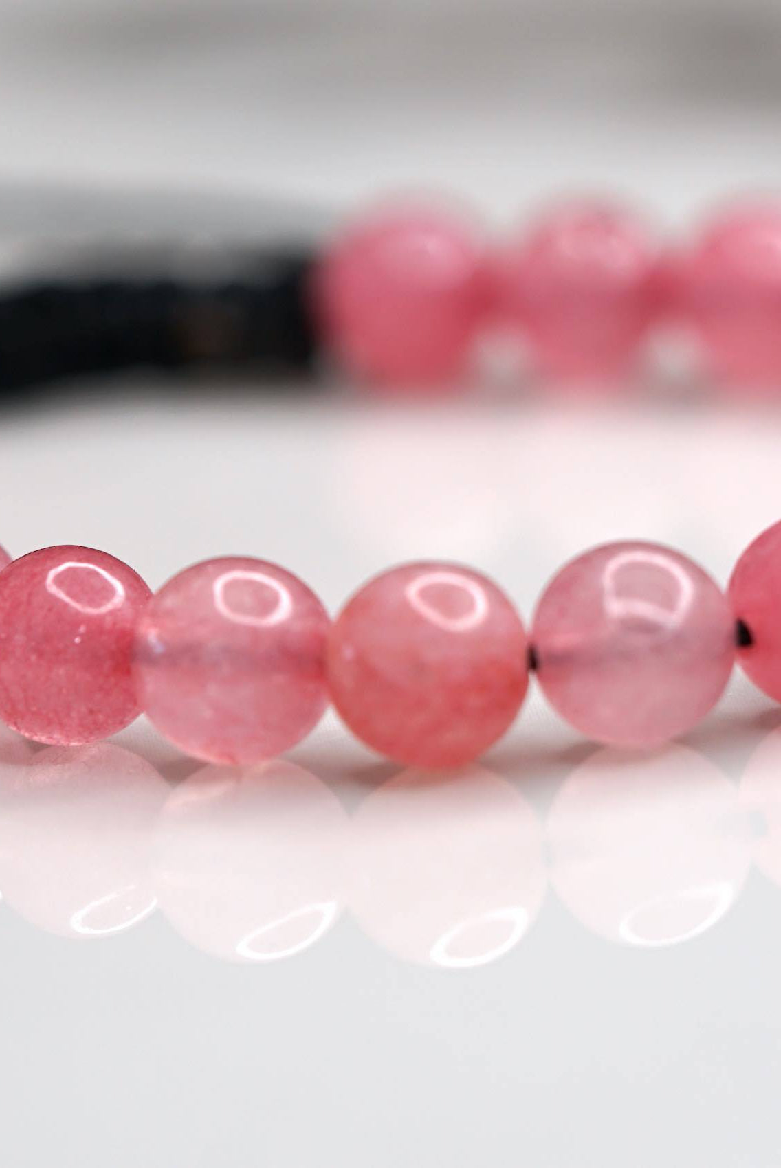 Pink Opal Natural Stone Bracelet | Handmade from Nepal - Lucky Thanka