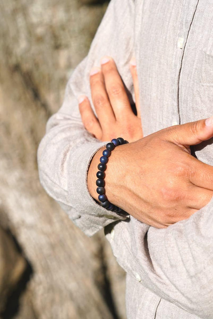 Hand Wrist Natural Stone Bracelet | Druzy Bead - Lucky Thanka