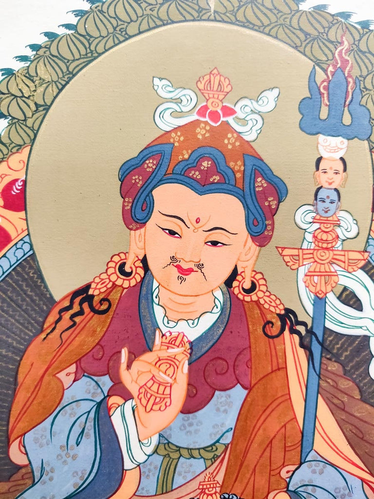 Guru Padmasambhava or Guru Rinpoche Thangka - Lucky Thanka