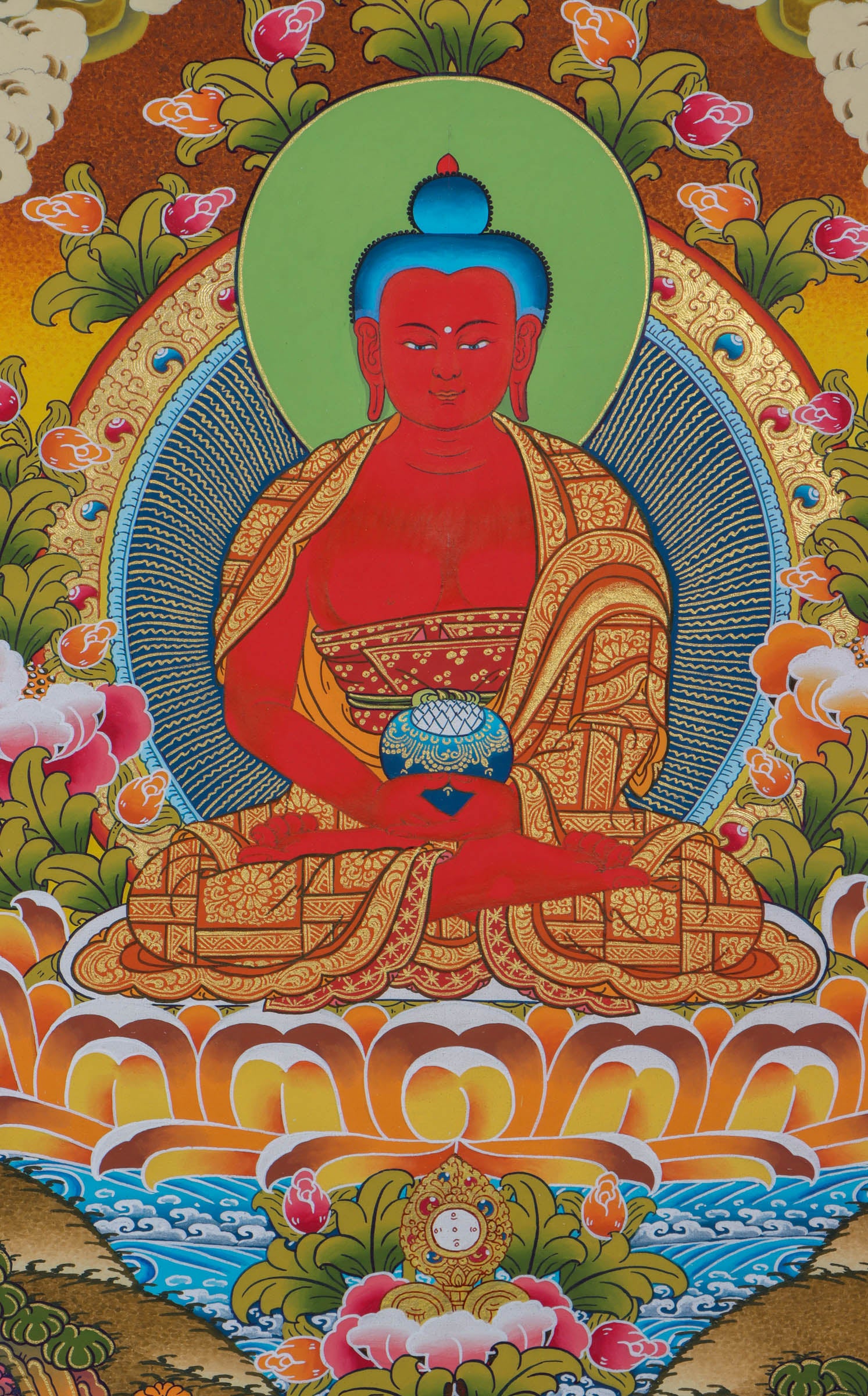 Amitabha Thangka Painting - Lucky Thanka