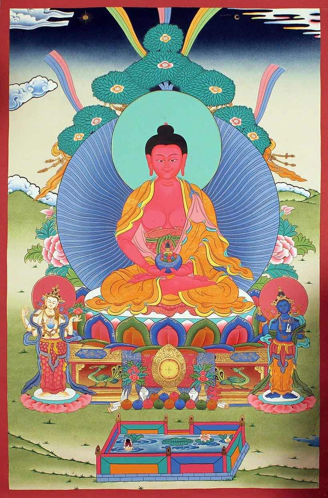 Amitabha Buddha - Lucky Thanka