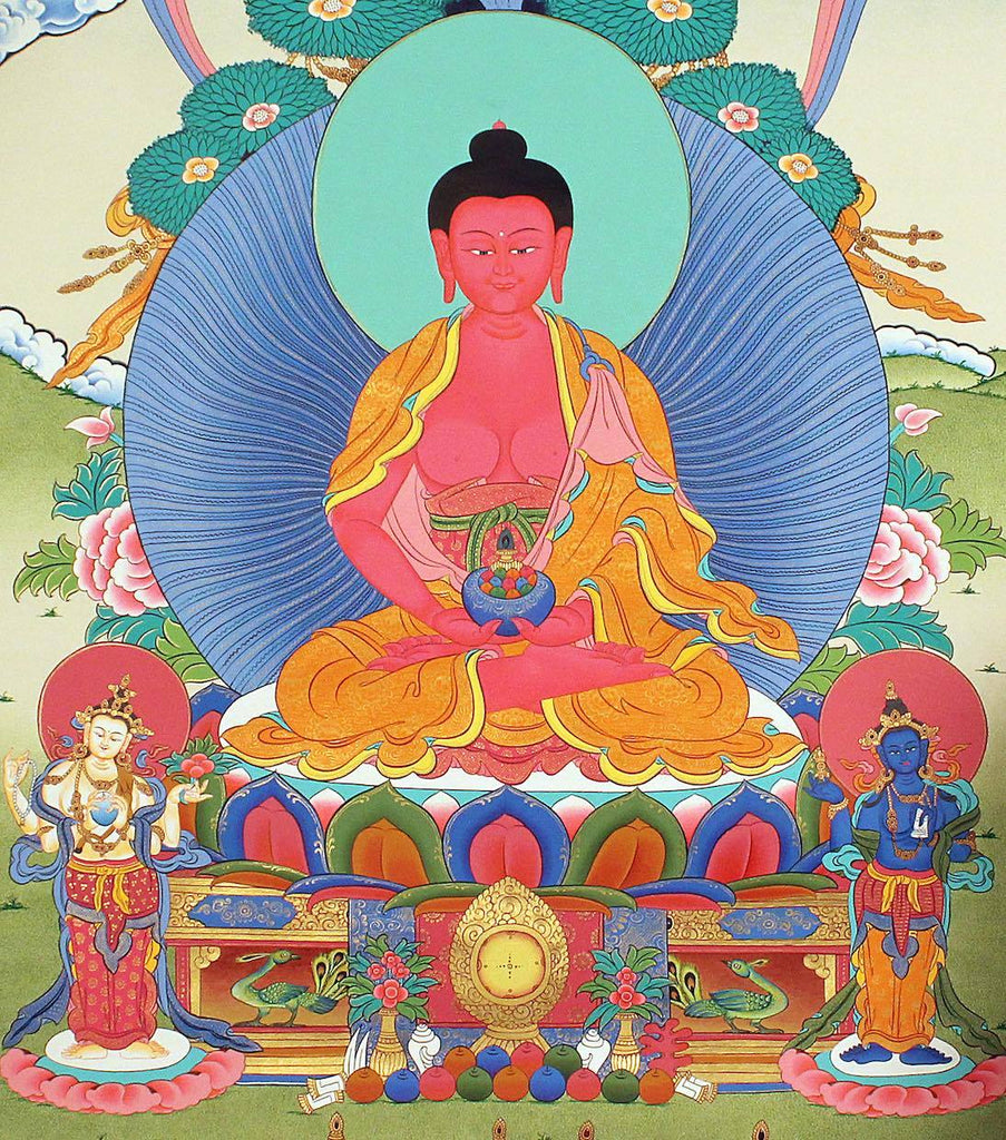Amitabha Buddha - Lucky Thanka