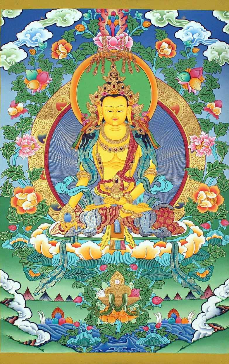 Amitayu Buddha - Lucky Thanka