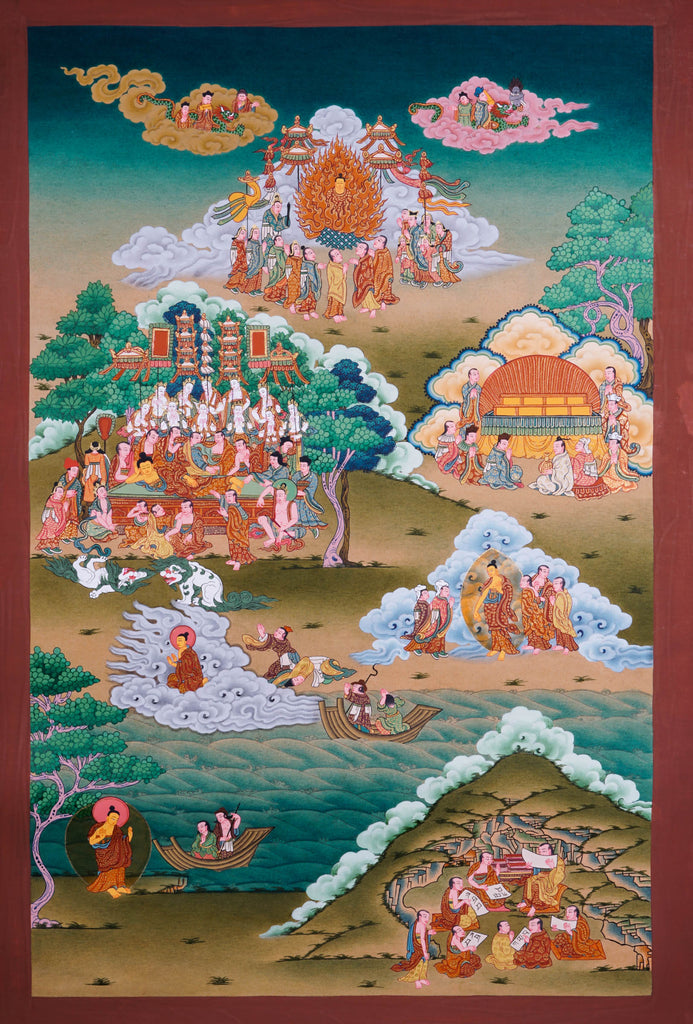 Thangka Painting - Buddha Life - Best handpainted thangka painting - LuckyThanka