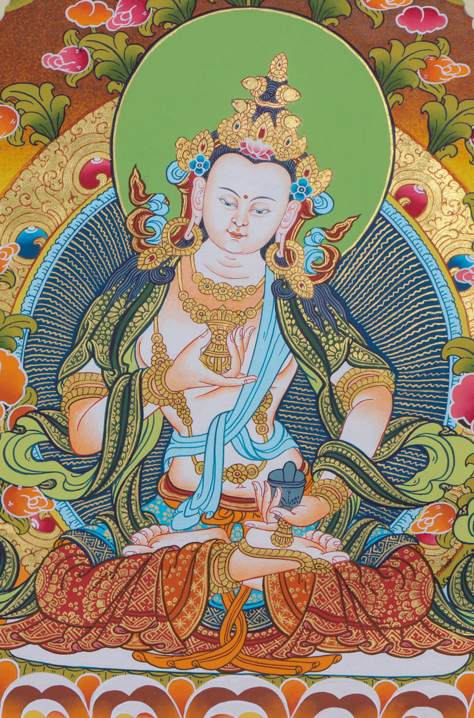 Vajrasattva Thangka of Purification- Lucky Thanka