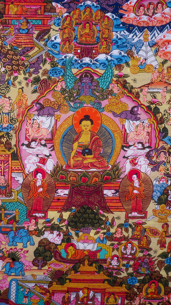 Buddha Life Painting Thangka - Lucky Thanka