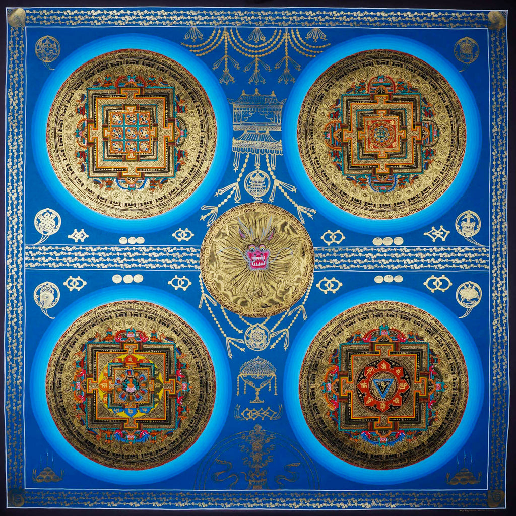 Buddha Mandala Thangka - Handpainted Thangka Art - Lucky Thanka