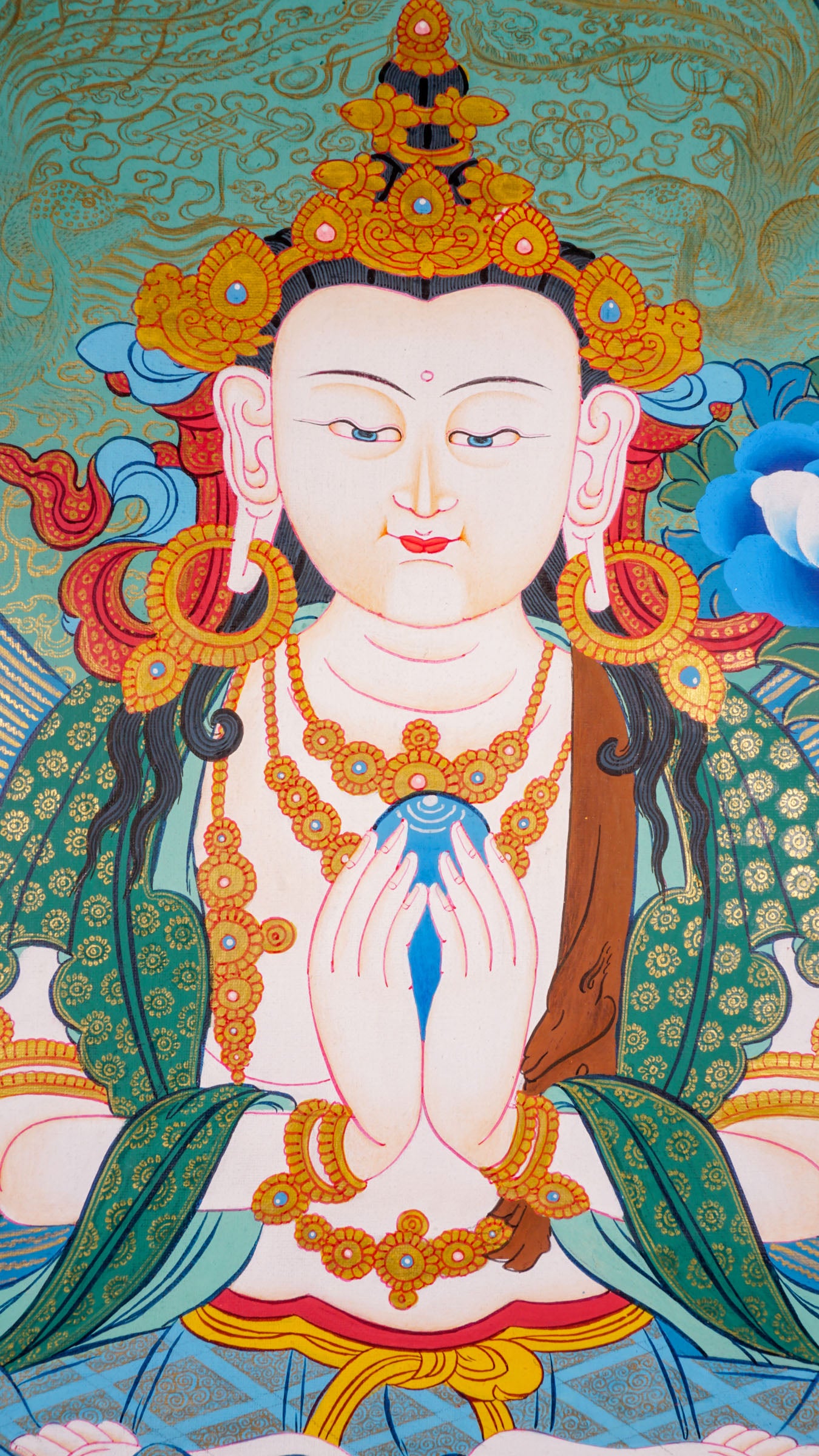 Chenrezig Thangka for Decoration or Meditation - Lucky Thanka
