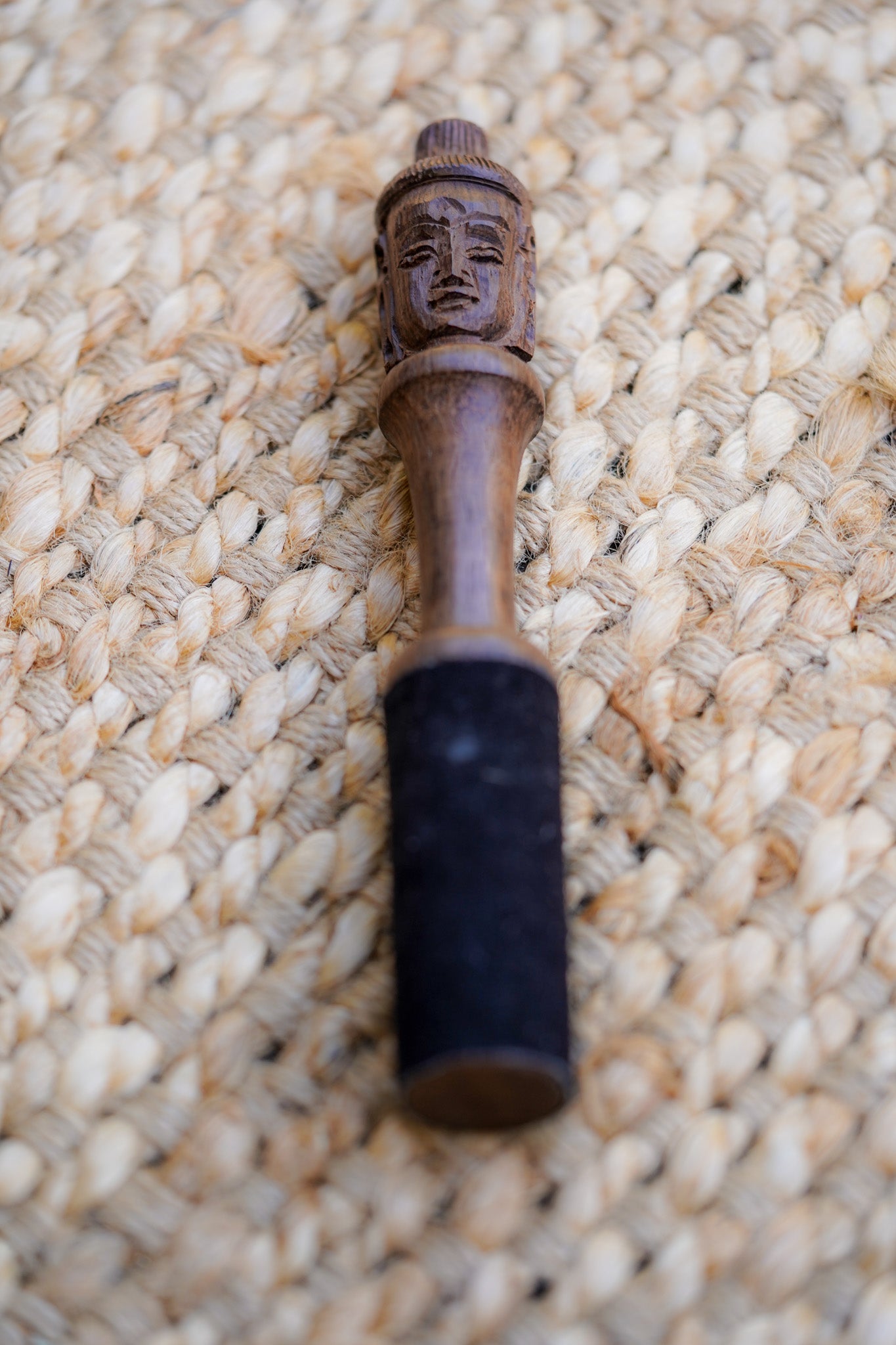 Singing Bowl Striker with Buddha Face - Lucky Thanka