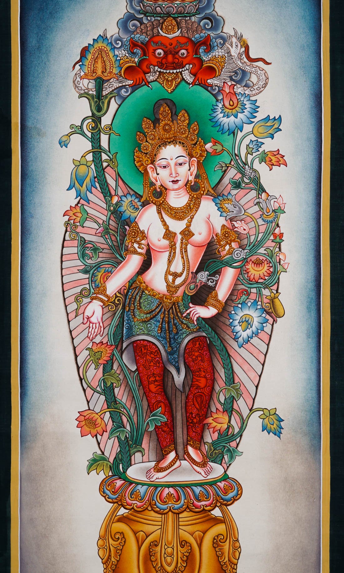 Tara thangka painting - Best handpainted thangka painting - LuckyThanka