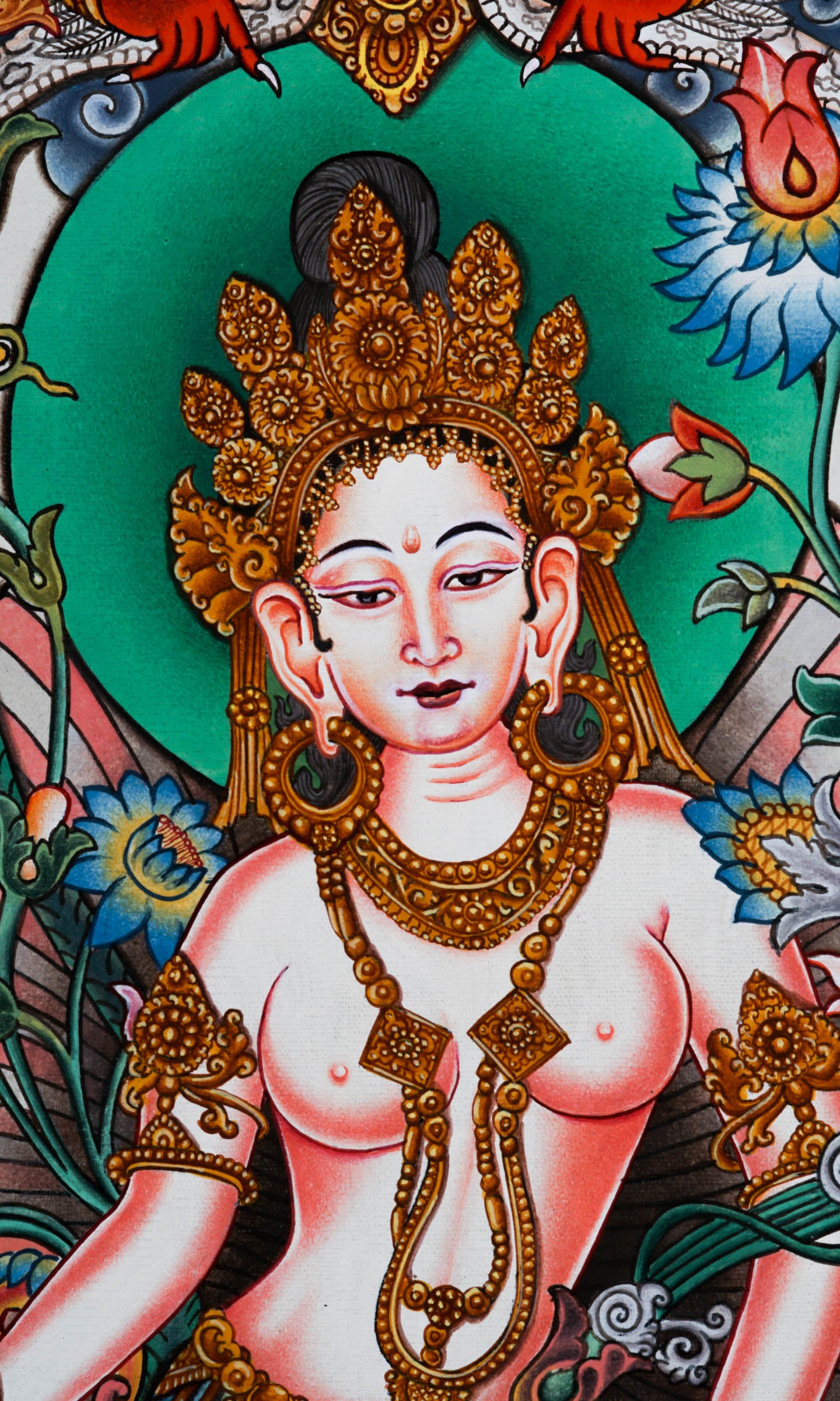 Tara thangka painting - Best handpainted thangka painting - LuckyThanka