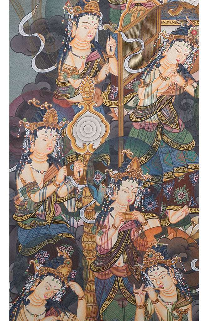 Japanese style Thangka Painting of Buddha beautiful pcs - Lucky Thanka