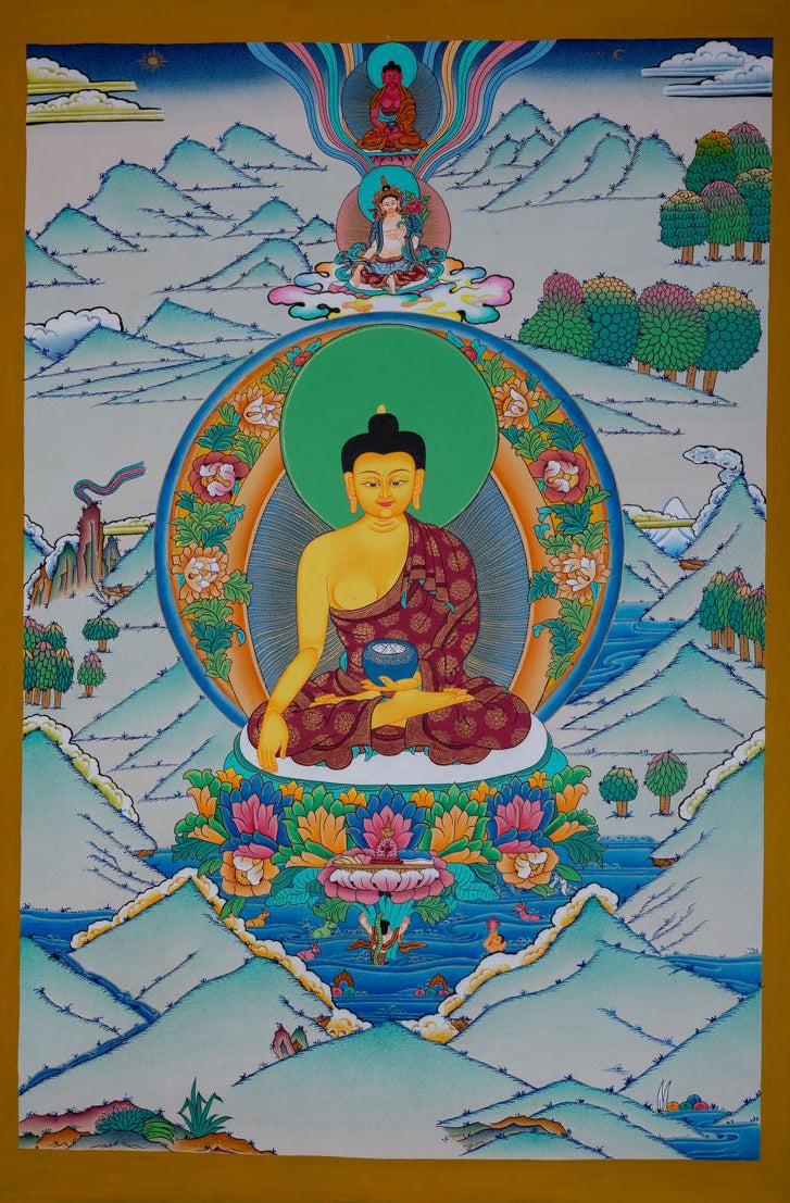 Shakyamuni Buddha Painting | Thangka - Lucky Thanka