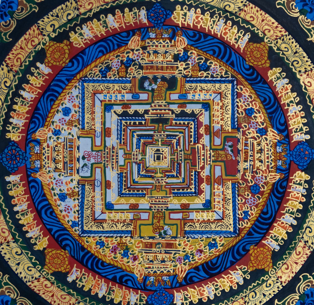 Beautiful Kalchakra Mandala Thangka Painting | Buy Online Now - Lucky Thanka