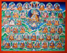 Guru Rinpoche Handmade Thangka - Best handpainted thangka painting - LuckyThanka