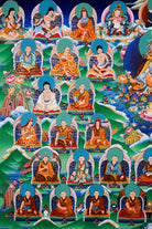 Guru Rinpoche Handmade Thangka - Best handpainted thangka painting - LuckyThanka