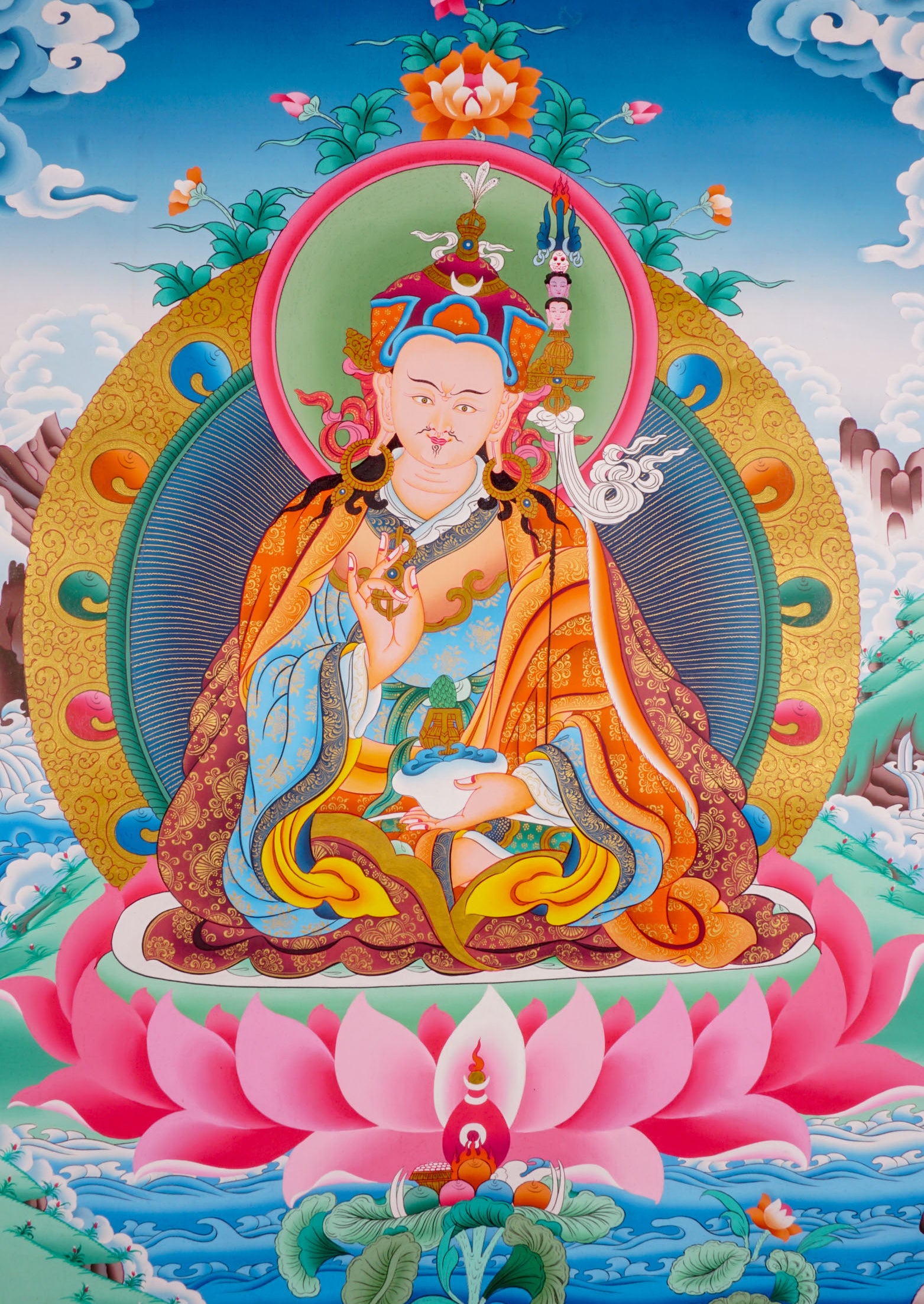 Guru Padmasambhava - Lucky Thanka