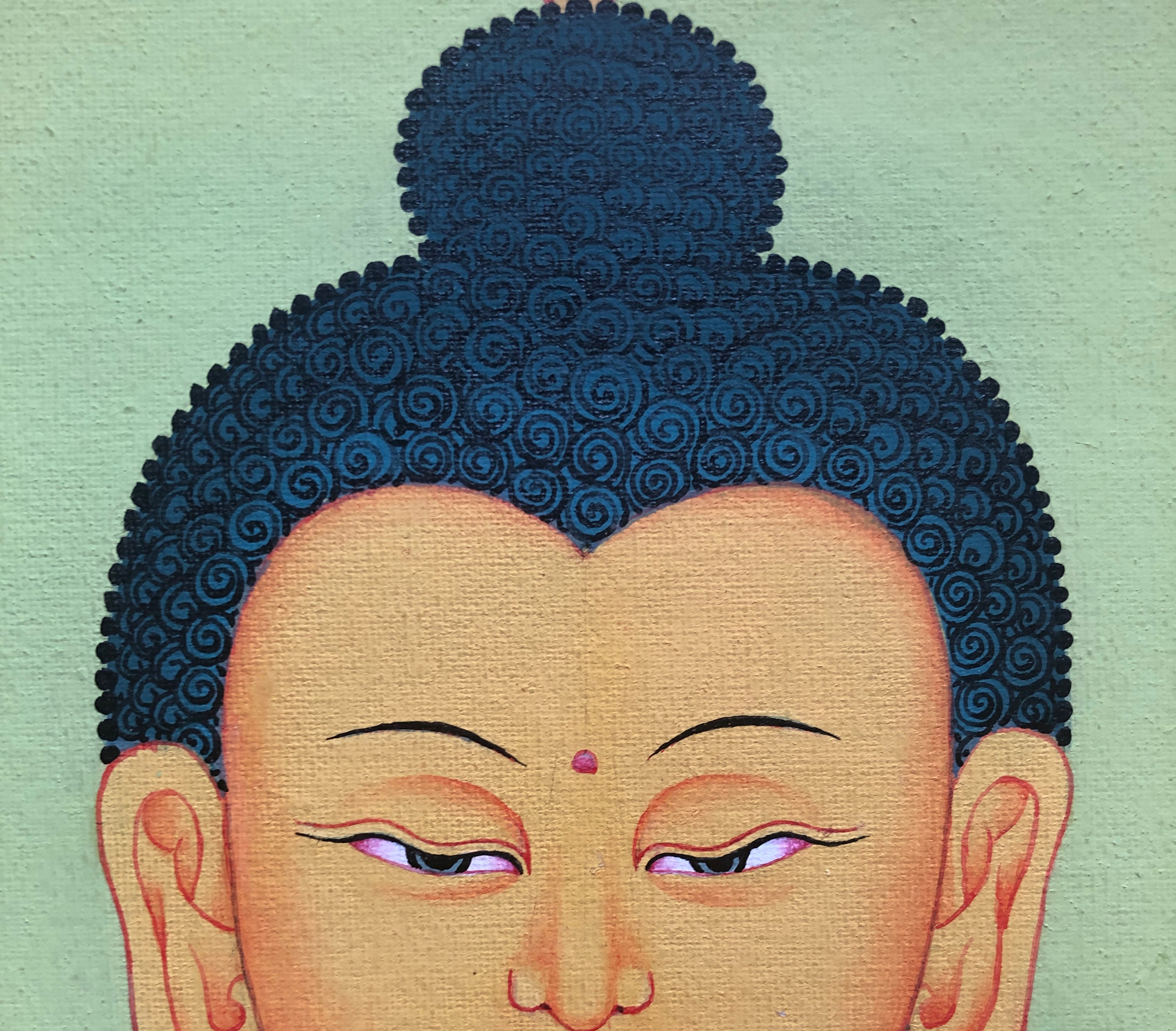 Shakyamuni Buddha tibetan thangka painting art - Lucky Thanka