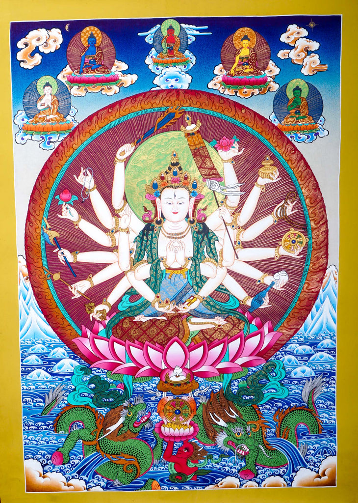 Maha Chundi (Mother of all Buddha) - Lucky Thanka