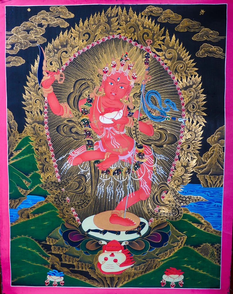 Dorje Phamo or Vajrayogini - Lucky Thanka