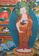 Shakyamuni Buddha Large size Thangka painting | Wall Hanging Tibetan Art - Lucky Thanka