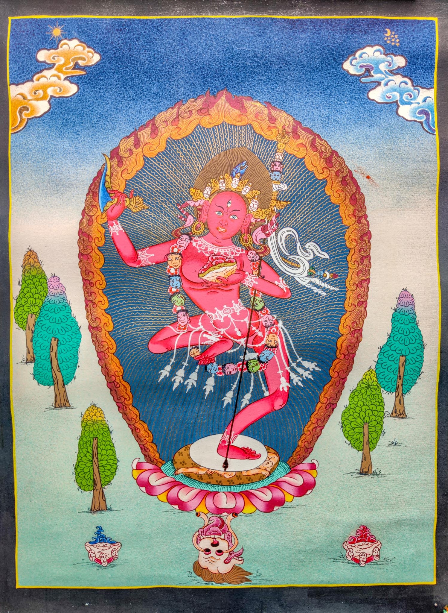 Dorje Phamo Painting - Lucky Thanka
