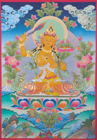 Beautiful One pcs Manjushri Thangka - Lucky Thanka