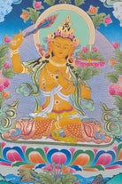 Beautiful One pcs Manjushri Thangka - Lucky Thanka