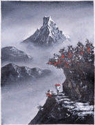 Mount Fishtail, Pokhara Nepal  Oil Painting - Lucky Thanka