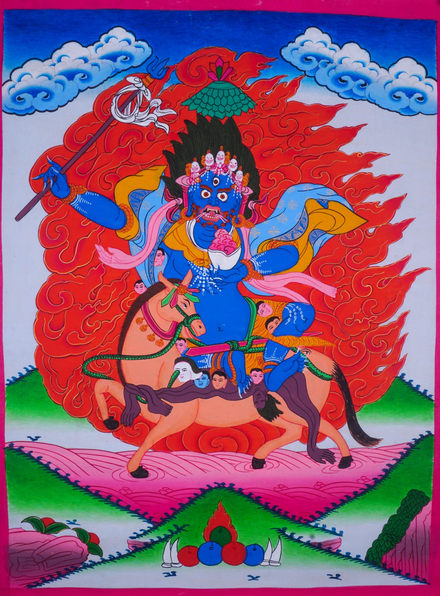 Palden Lhamo Art or Remati - Lucky Thanka