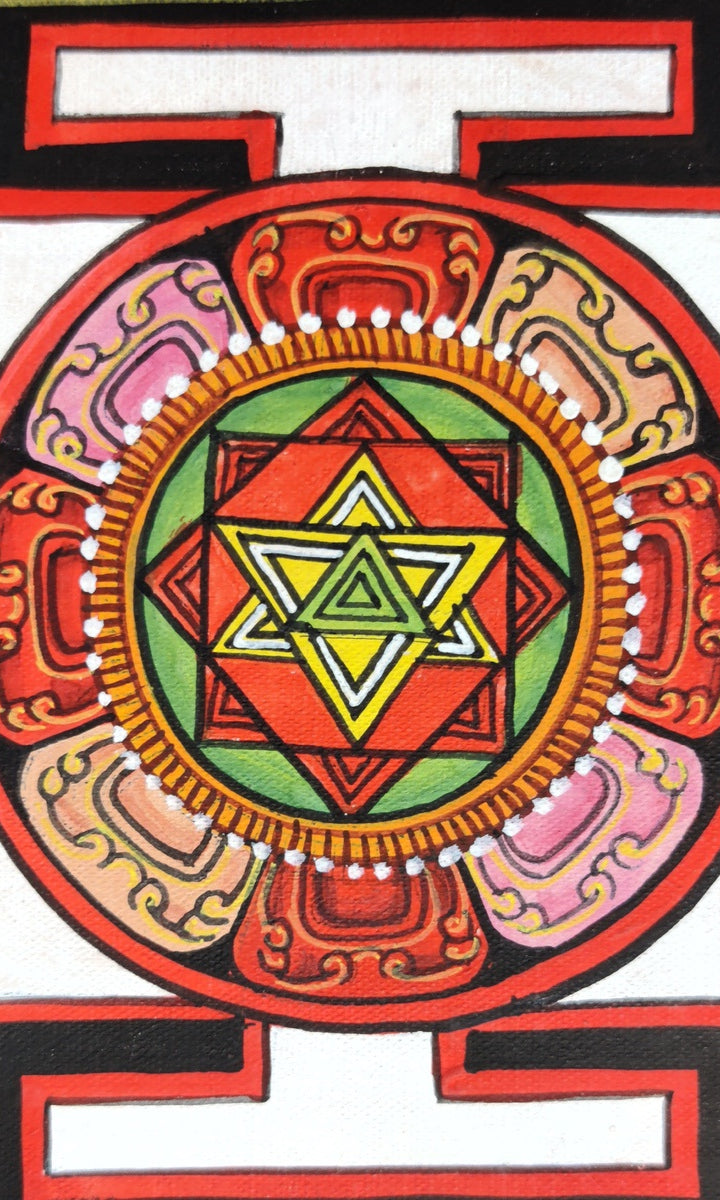Shri Yantra Mandala - Lucky Thanka