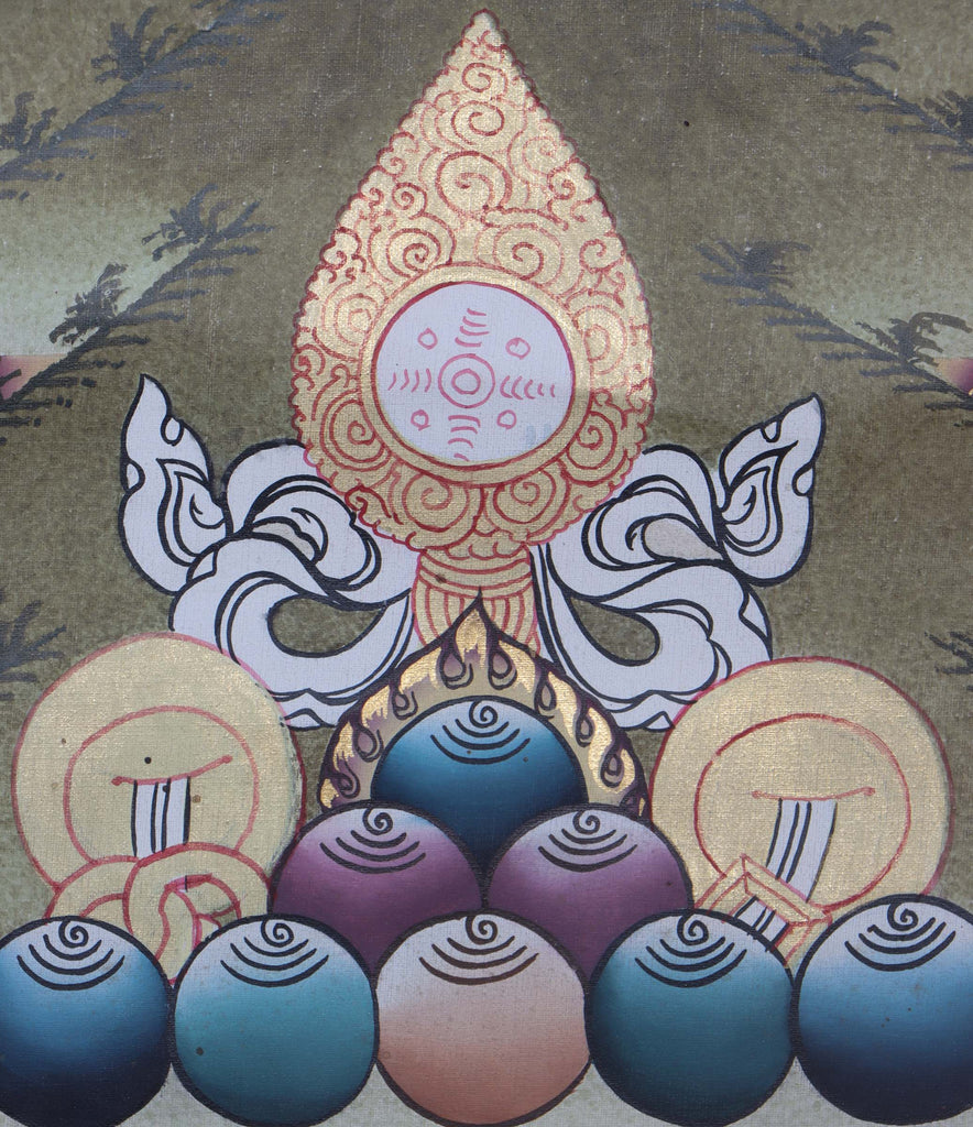 Manjushri Bodhisattva Thangka - Lucky Thanka