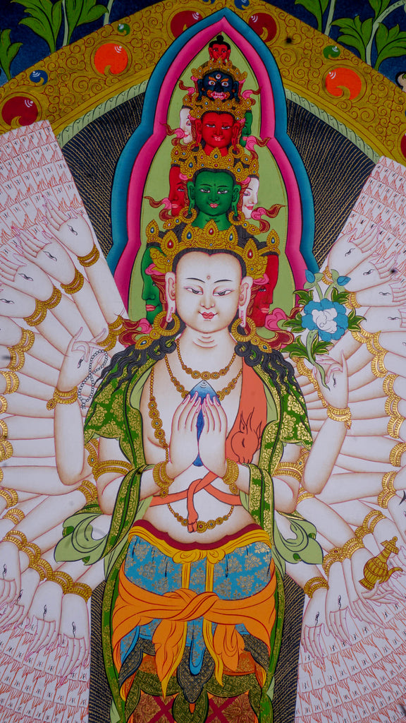 High Quality Avalokiteshvara - Lucky Thanka