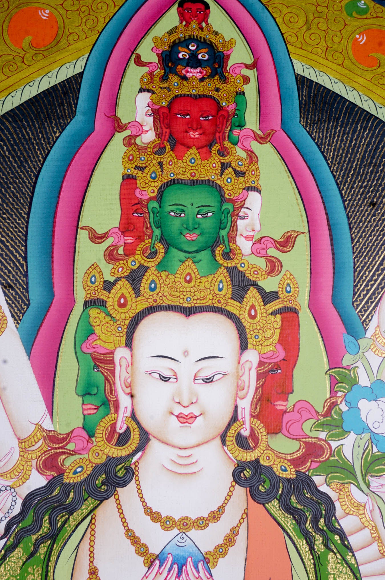 High Quality Avalokiteshvara - Lucky Thanka