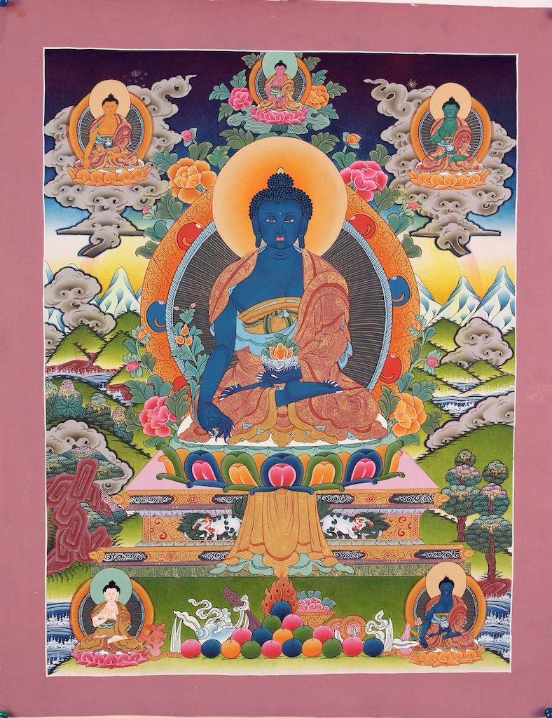 Medicine Buddha set Painting – Lucky Thanka