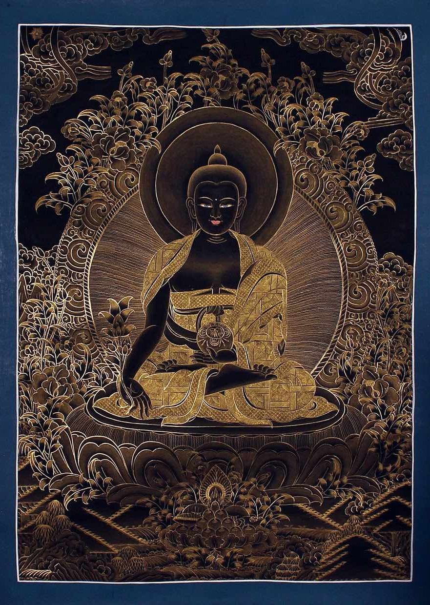 Medicine Buddha - Lucky Thanka