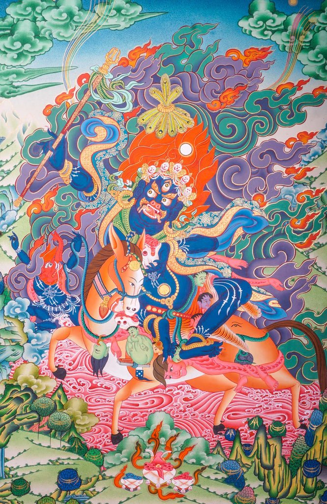 Palden Lhamo Painting - Lucky Thanka